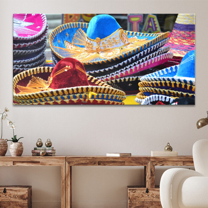 Tableau en Toile Mexique Sombrero